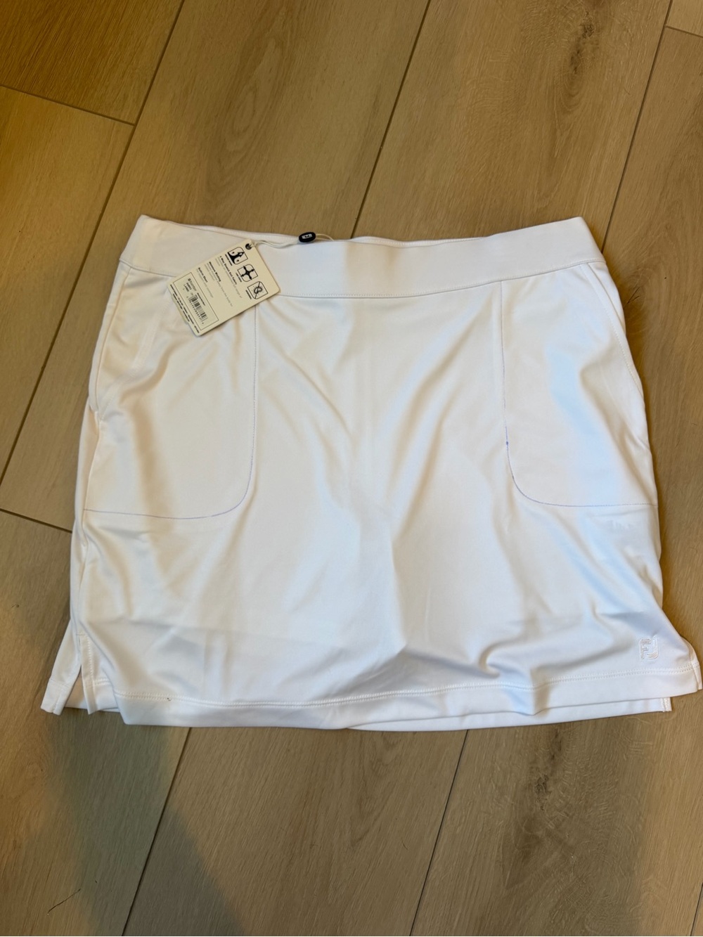FootJoy White Women's Golf Skort with Pockets